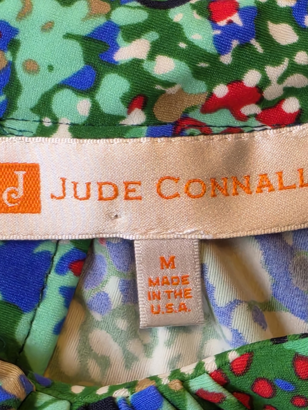 Jude Connally Lisa Halter Mini Dress Womans Medium Green Floral Party Beach - Picture 7 of 9
